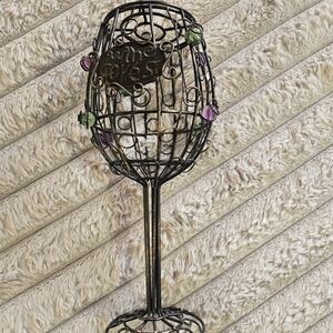 Decorative Wire Wine Cork Holder